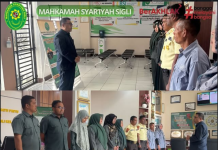 Ketua MS Sigli Pimpin Briefing Pagi Petugas PTSP dan Satpam