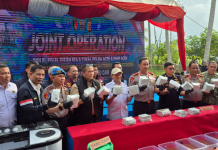 Ketua MS Sigli Hadiri Konferensi Pers Pengungkapan Laboratorium Narkotika di Pidie